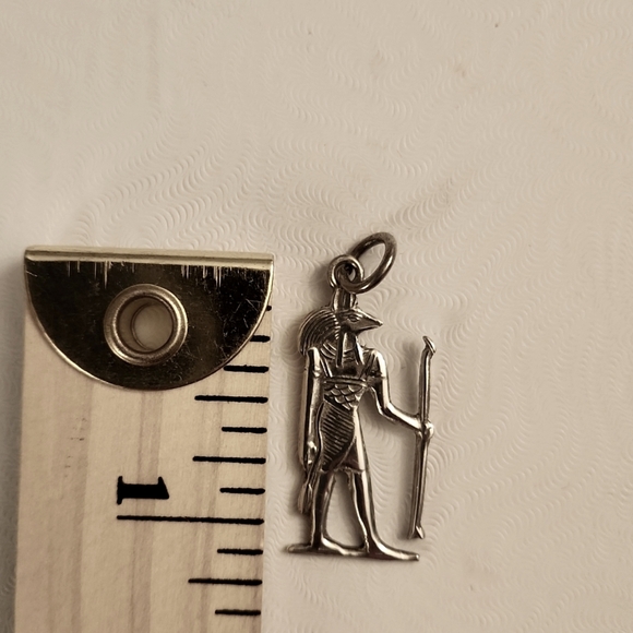 Vintage Silver Egyptian Anubis Pendant - Picture 3 of 3